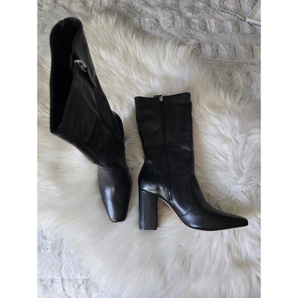 EUC Schutz Black Leather Camille Booties - 8.5 US - Picture 7 of 7